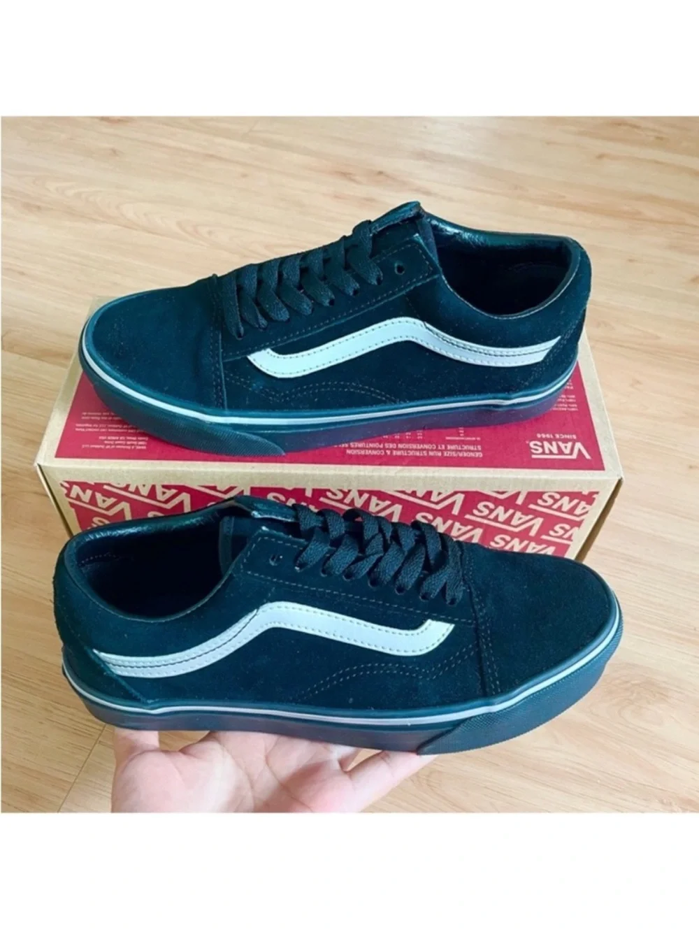 Vans Old Skool Metallic Black Women 8.0 US
